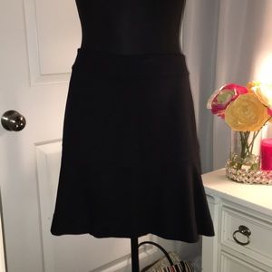 Express Black Flare Skirt